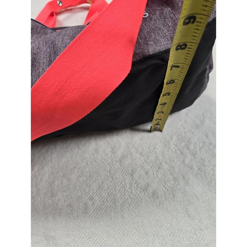 Adidas Gym Duffle Bag Gray/Orange Sport Training Travel Carry-On Shoulder Strap